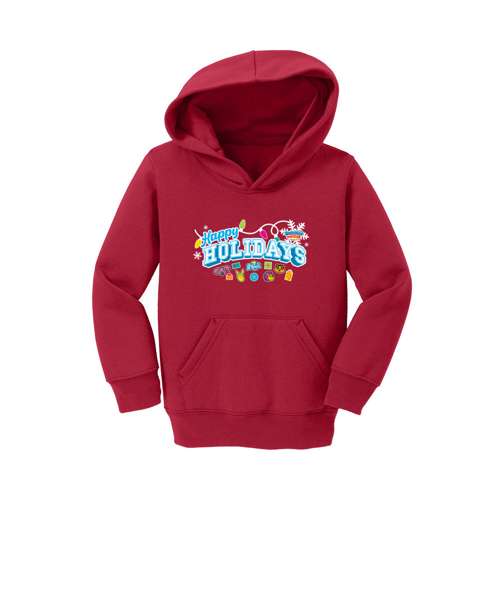 Bubbles & Friends Holiday Happy Holidays Toddler Fleece Hoodie