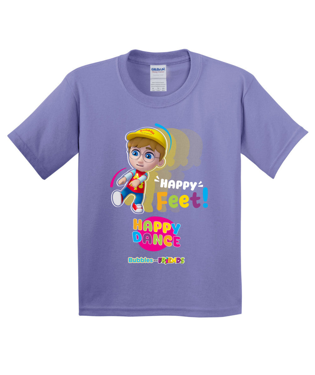 Bubbles and Friends – Happy Dance Collection Happy Feet Children T-Shirt