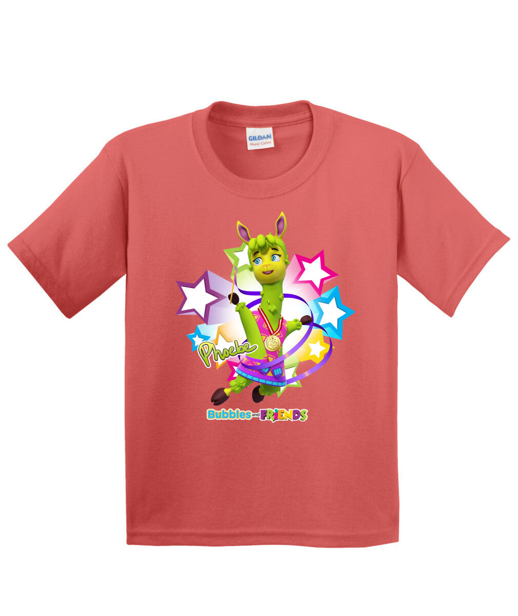 Bubbles and Friends - Summer Games Collection Gymnastics Phoebe Children T-Shirt