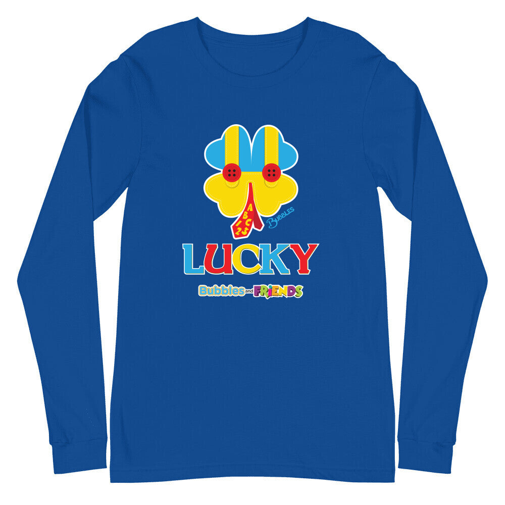 Bubbles & Friends St. Patricks LUCKY Unisex Long Sleeve Tee