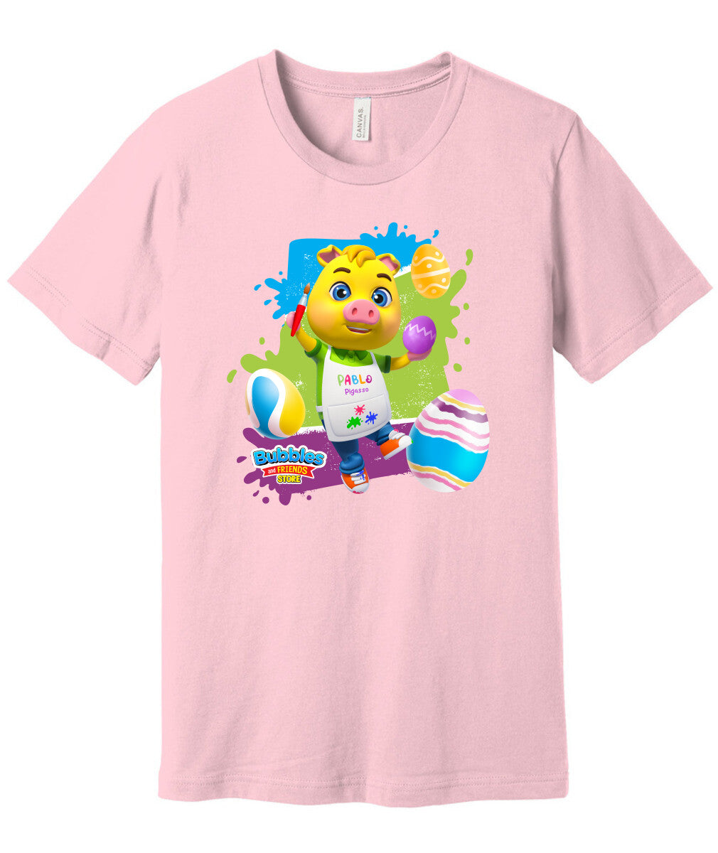 Bubbles & Friends Easter Pablo Unisex Short Sleeve Tee