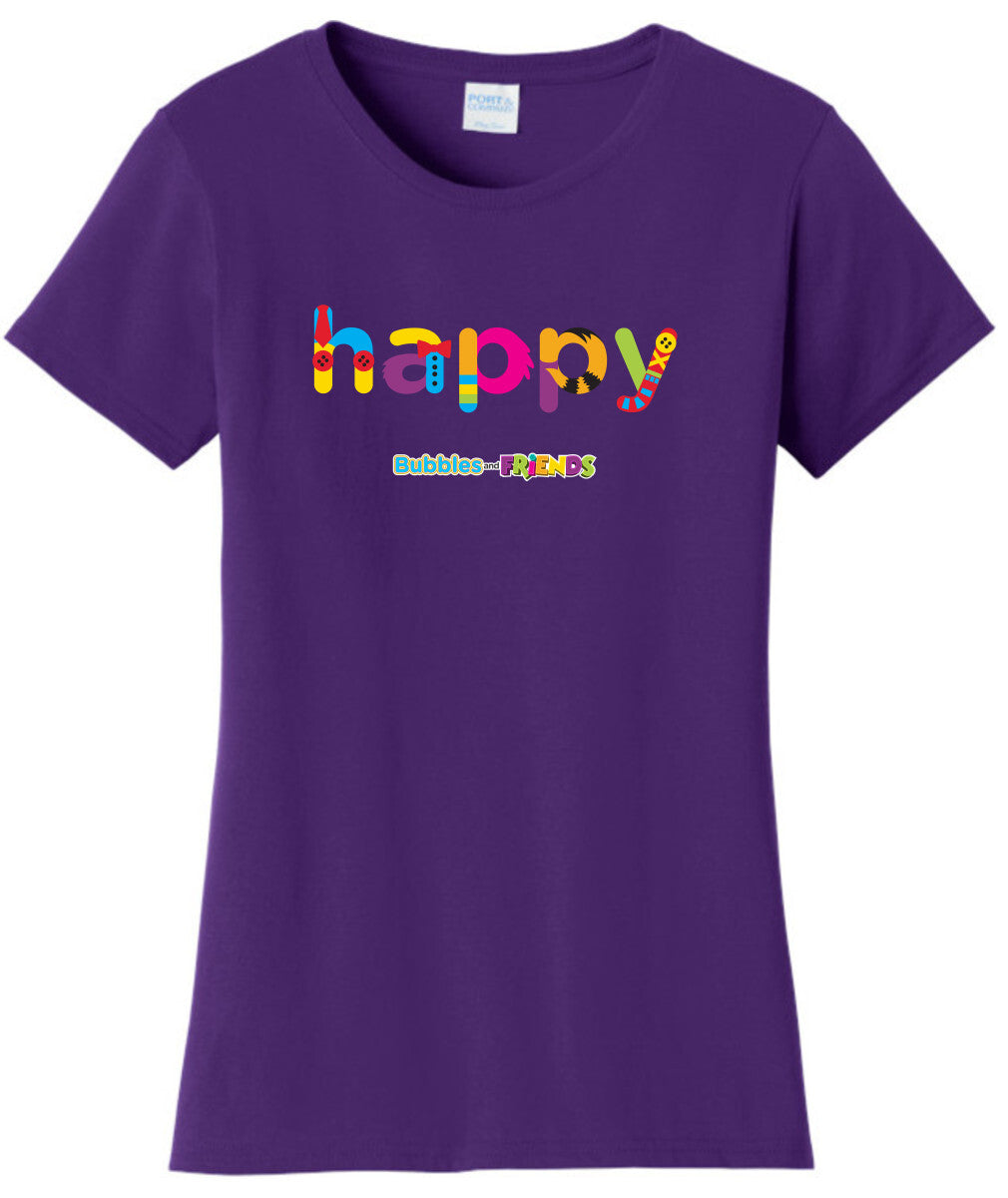 Bubbles and Friends - Happy Womens T-Shirt