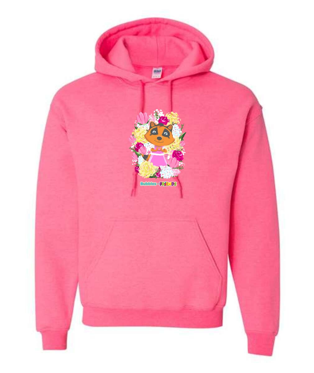 Bubbles & Friends Penny Flowers Unisex Hoodie