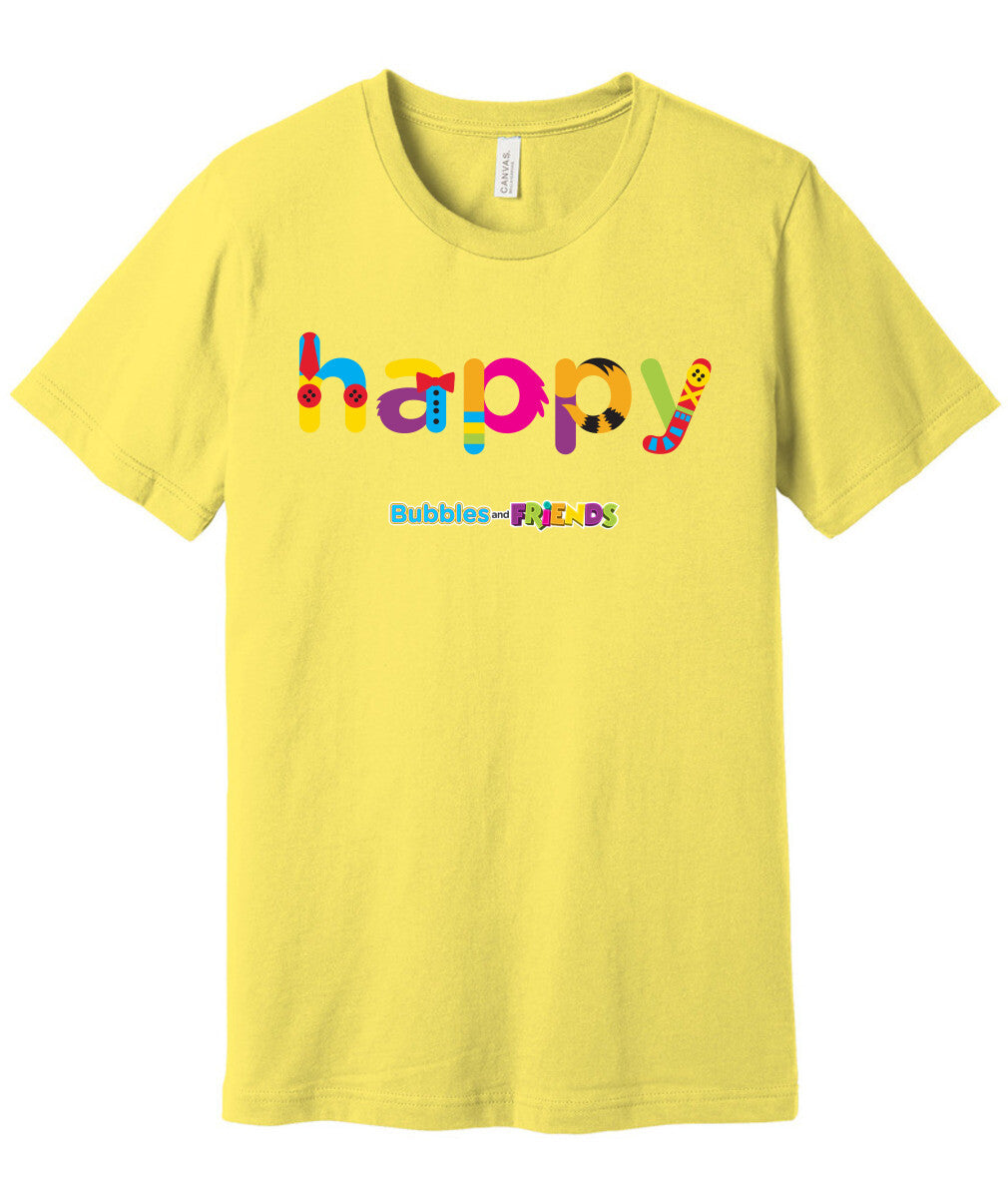 Bubbles and Friends - Happy Adult T-Shirt