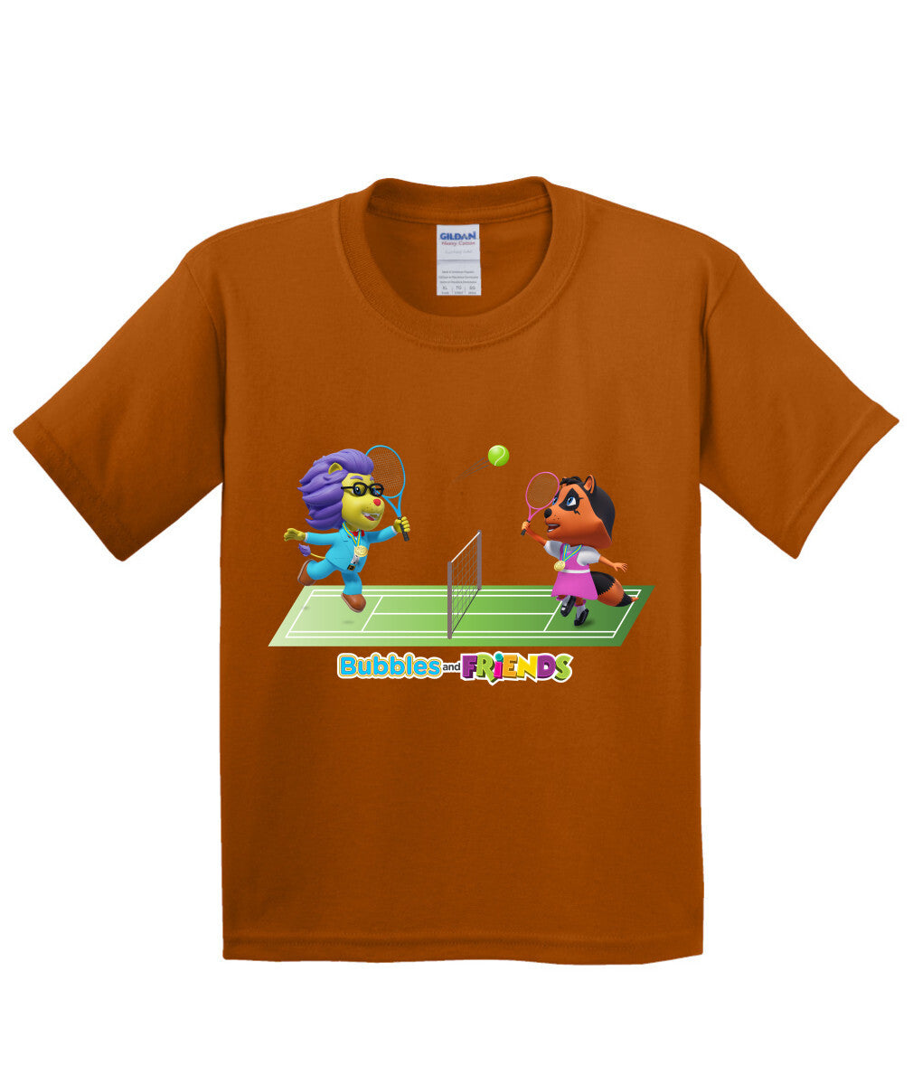 Bubbles and Friends - Summer Games Collection Tennis Match Children T-Shirt