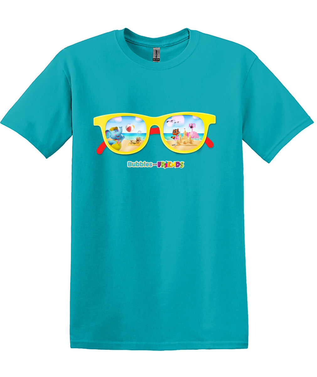 Bubbles & Friends Summer Sunglasses Men's T-Shirt