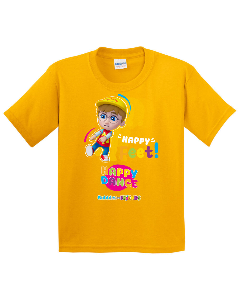 Bubbles and Friends – Happy Dance Collection Happy Feet Children T-Shirt