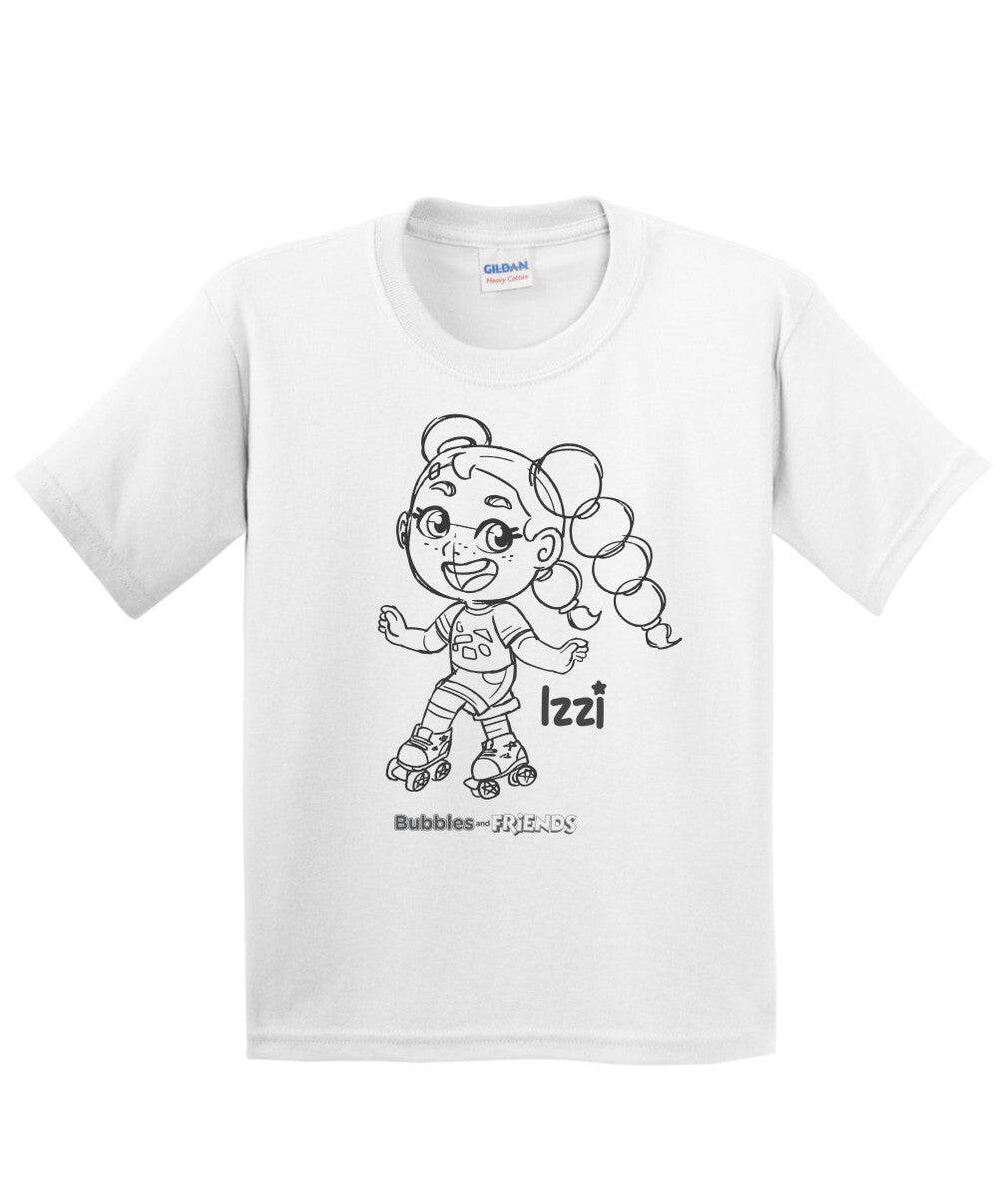 Bubbles and Friends - Happy Doodles Izzi Childrens T-Shirt