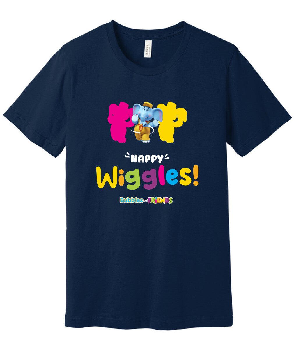 Bubbles and Friends – Happy Dance Collection Happy Wiggles Adult T-Shirt