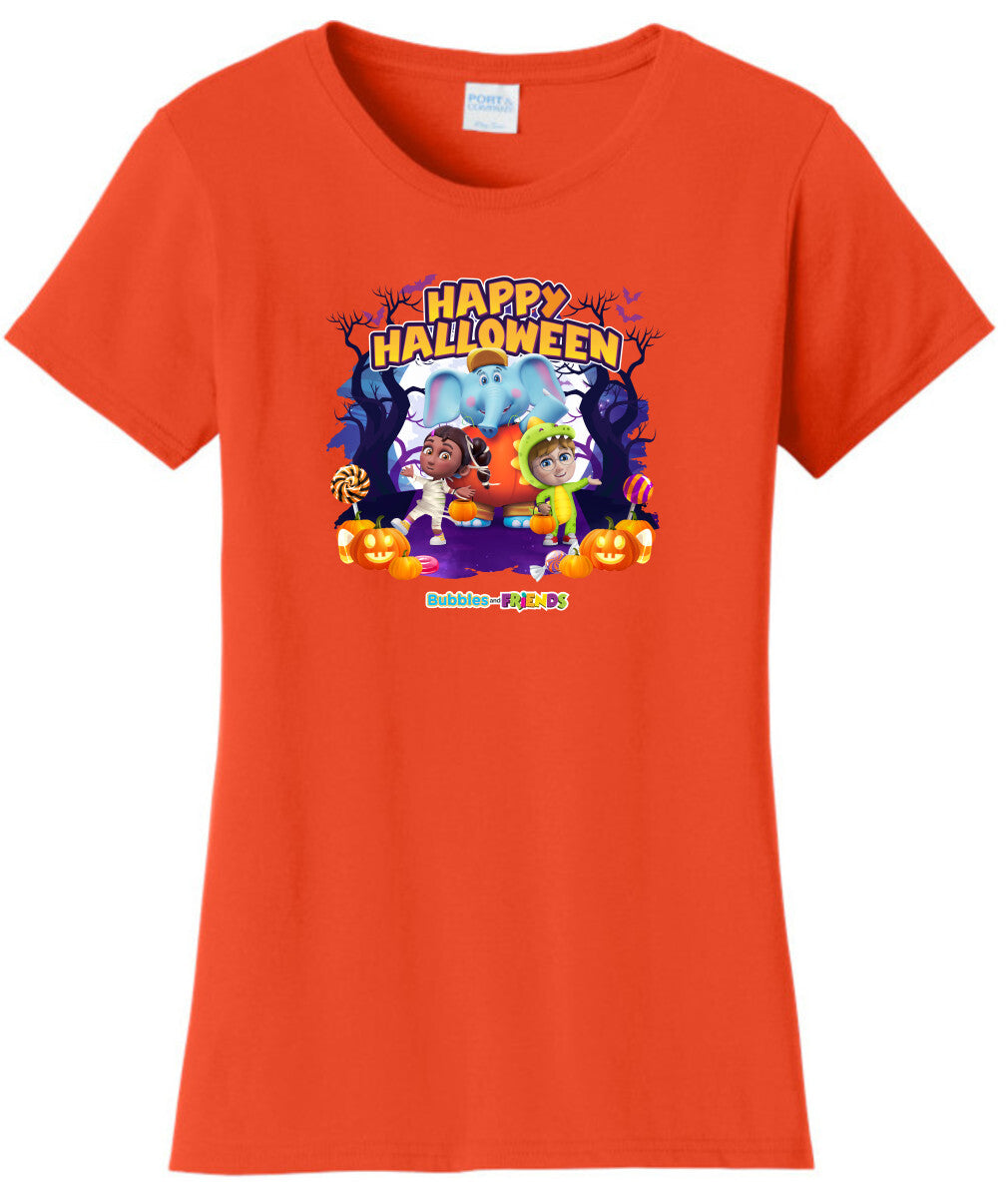 Bubbles and Friends - Halloween Collection Team Womens T-Shirt