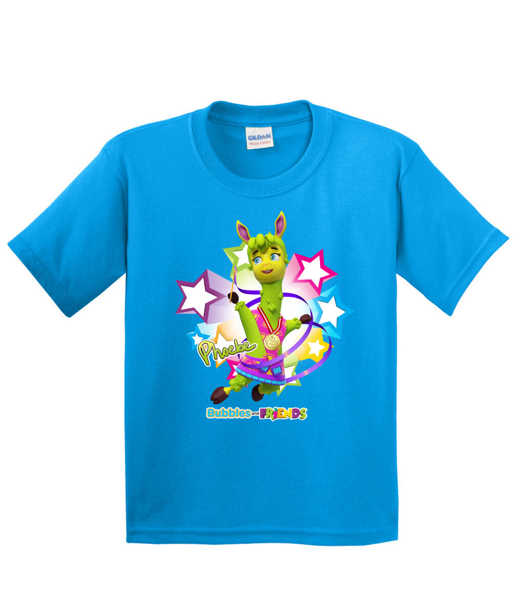 Bubbles and Friends - Summer Games Collection Gymnastics Phoebe Children T-Shirt