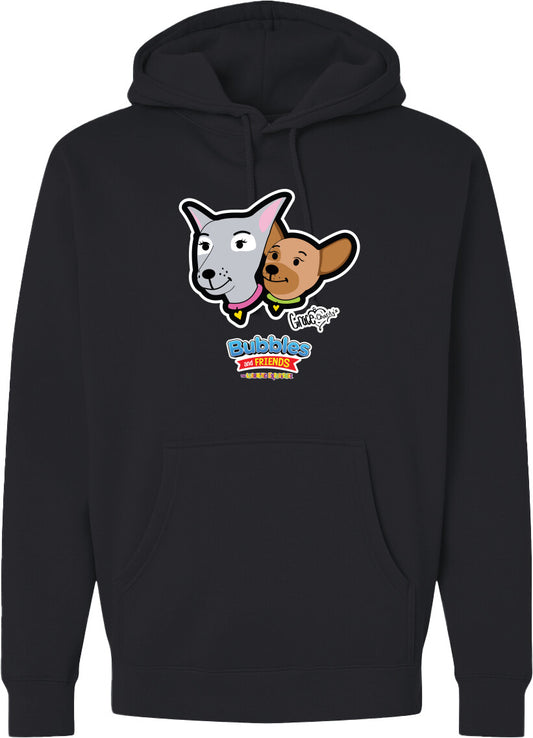 Bubbles & Friends- Friends from Happyville 'Grace & Charity' Midweight Hooded Sweatshirt- Unisex