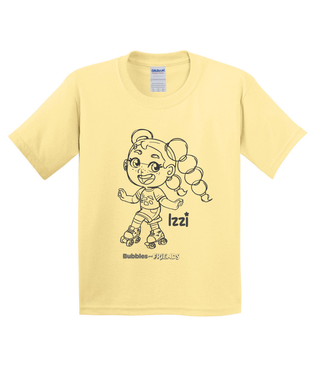 Bubbles and Friends - Happy Doodles Izzi Childrens T-Shirt