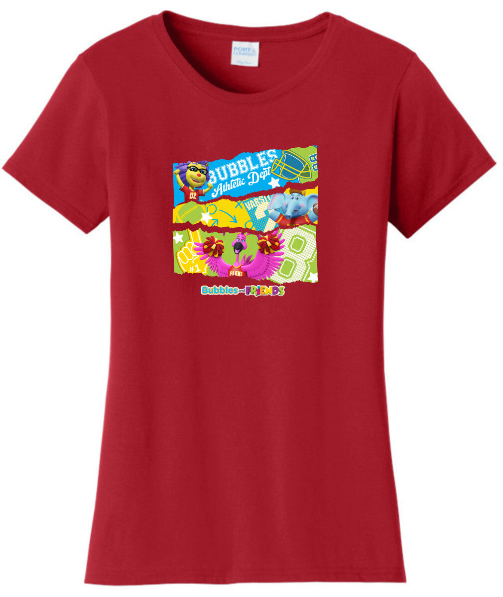 Bubbles and Friends - Varsity Collection #1 Team Women T-Shirt