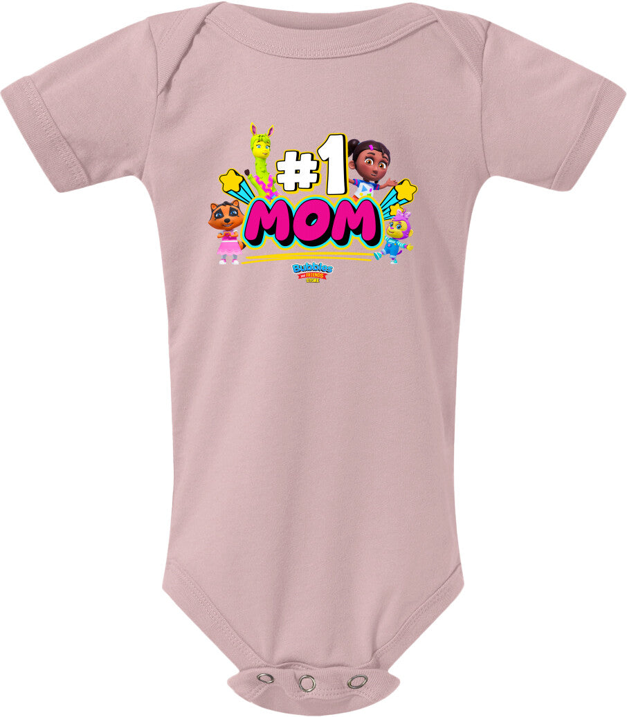 Bubbles & Friends I love Mom Infant Onesie