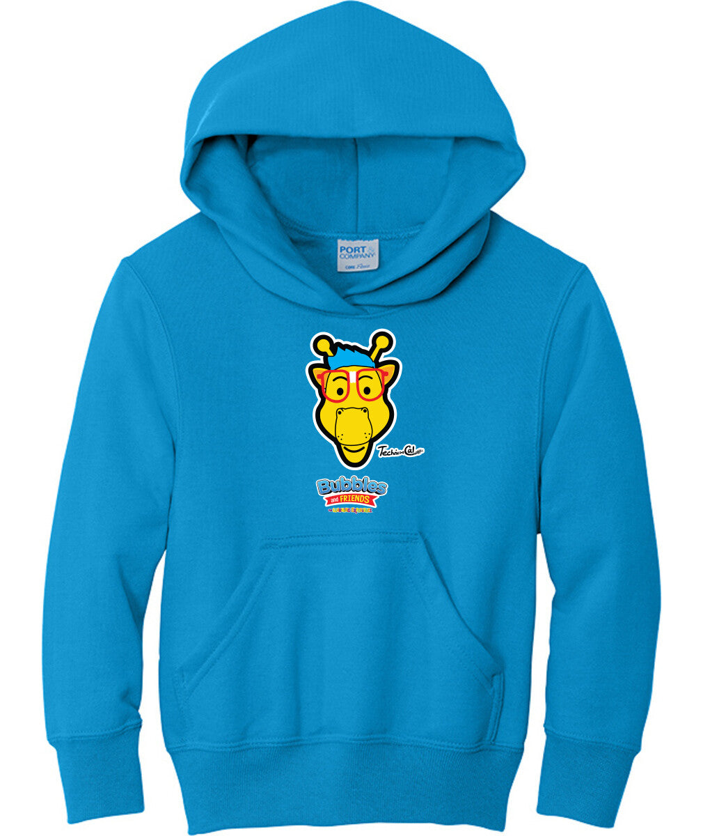 Bubbles & Friends- Friends from Happyville 'Technical' Fleece Pullover Hooded Sweatshirt