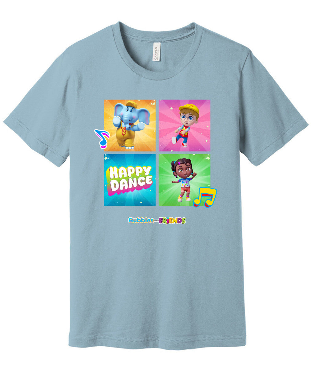 Bubbles and Friends – Happy Dance Collection Happy Team Adult T-Shirt