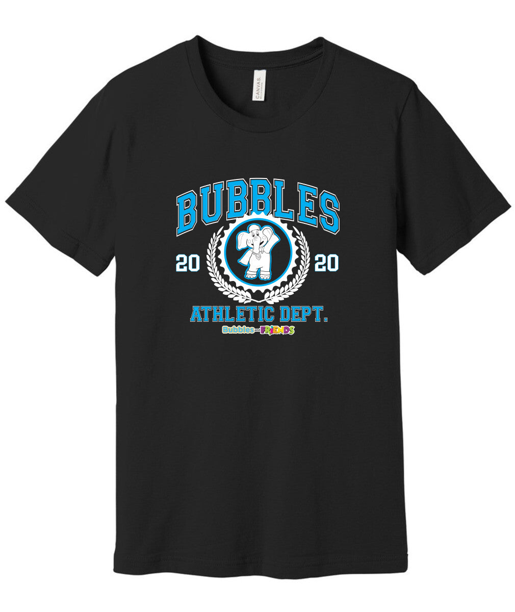 Bubbles and Friends - Varsity Collection Bubbles Athletic Dept Adult T-Shirt