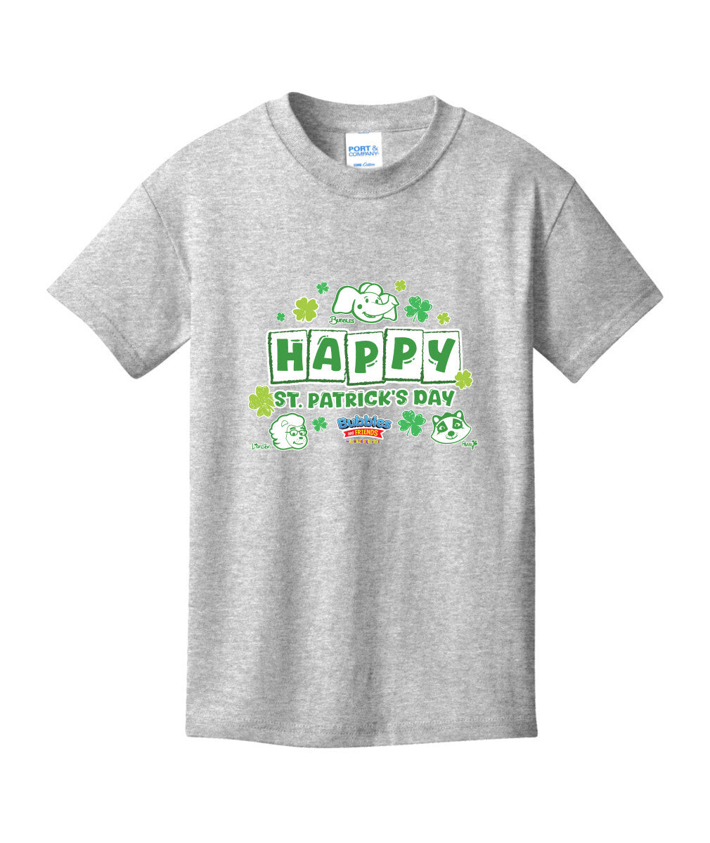 Bubbles & Friends Happy St. Patrick's Day Children's  Cotton Tee