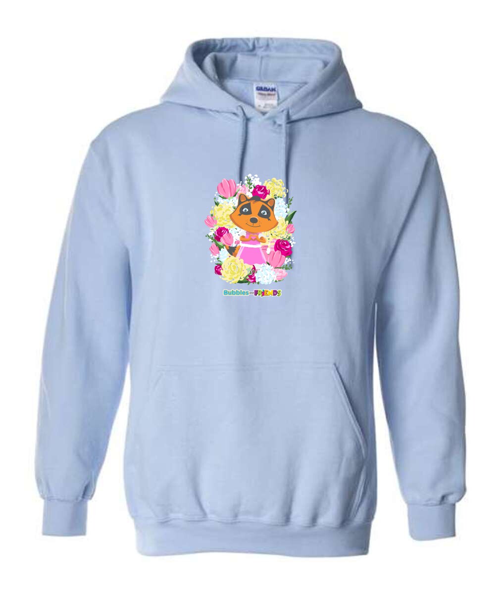 Bubbles & Friends Penny Flowers Unisex Hoodie